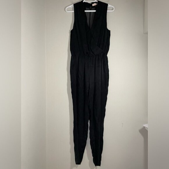 Rebecca Taylor Black Silk Sleeveless Jumpsuit size 2 - Picture 2 of 8